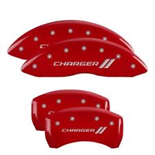 MGP Caliper Covers Set of 4 Red finish Silver Charger ll picture