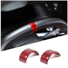 Steering Wheel Ring Cover HARD REAL Dry Carbon Fiber For Corvette C8 2020-2024 picture