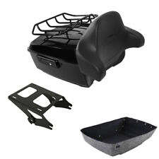 Black King Pack Trunk Pad Rack Mount Fit For Harley Touring Road Glide 2014-2024 picture