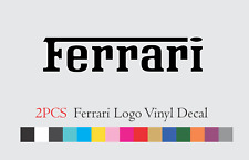 2 PCS Ferrari Logo Vinyl Decal Sticker 8 Inch OR 11 Inch SET picture