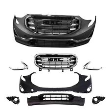 New Complete Front Bumper Grille With Fog Lamp Cover For 2018-2021 GMC Terrain picture