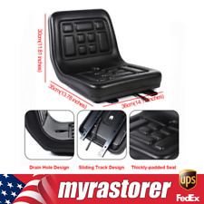 Universal Compact Tractor Seat with Brackets For Mower Dumper Digger Black Seat picture