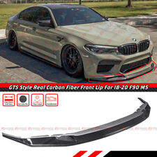 FOR 2018-2020 BMW M5 F90 GTS STYLE REAL CARBON FIBER FRONT BUMPER LIP SPLITTER picture