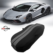 For Lamborghini  Aventador Indoor Car Cover Stain Stretch Stretch Black Grey A+ picture