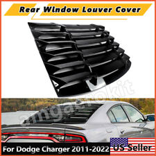 Fits 11-22 Dodge Charger Gloss Black Print Rear Window Louver Windshield Cover picture