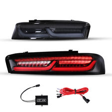Smoke LED Sequential Tail Lights For 2016 2017 2018 Chevy Camaro Rear Lamps Pair picture