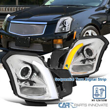 Fits 2003-2007 Cadillac CTS Halo Projector Headlights Switchback LED Signal Tube picture