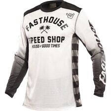 Fasthouse Grindhouse Air Cooled Asher Vented Jersey, White/Black picture