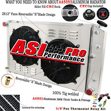 ASI 3 Row Aluminum Radiator Fan Shroud for 73-86 Chevy C10 C20 C30 K10 K20 K30 picture