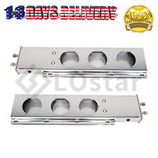 Pair(2) Stainless Steel Mud Flap Hangers with Light Cut Out 2.5