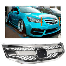 Fit For 2011-2012 Accord 4DR Mod Style Honeycomb Bumper Chrome Mesh Grill Grille picture