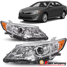For 2012-2014 Toyota Camry Projector Headlamps Headlights Assembly Left+Right picture