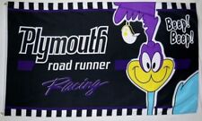 Plymouth Road Runner Racing Black Flag 3x5 FT Banner Flag Car Show Racing Garage picture