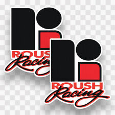 (2) Roush Racing sticker decal vinyl Mustang Ford Logo Nascar Laptop PREMIUM picture