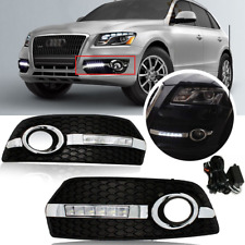 Fit Audi Q5 2009-2011 2012 LED Driving Fog Lights Daytime Running Lights&Switch picture