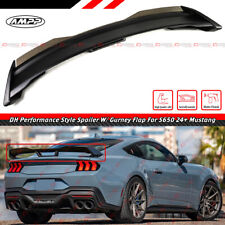 For 2024-25 Ford Mustang DH Performance Matt Black Spoiler W/ Smoke Gurney Flap picture