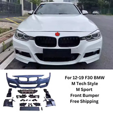 FOR 12-18 F30 M SPORT M-TECH STYLE FRONT BUMPER FOR BMW F30 F31 3 SERIES picture