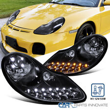 Smoke Projector Headlights Fits 1997-2001 Porsche 996 911 Boxster 986 LED Signal picture