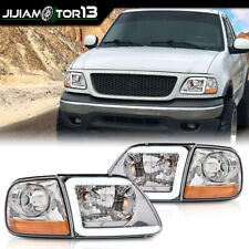 Fit For 97-04 F150 Expedition Clear LED Tube Headlights & Corner Parking Lights  picture
