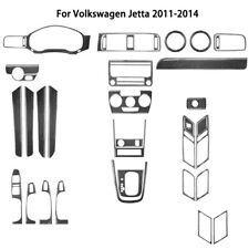 43Pcs For Volkswagen Jetta Sedan Carbon Fiber Full Interior Kit Cover Trim picture