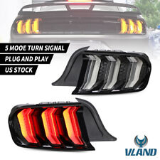 VLAND 2X Full LED Tail Lights for Ford Mustang 2015-2020 2018 2019 US/Euro Model picture