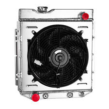 3 Row Aluminum Radiator Shroud Fan For Ford 1960-65 Falcon/1965-66 Ford Mustang picture