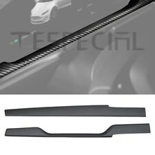 Matte Real Carbon Fiber Dashboard Panel Trim For tesla model X S 2022 interior picture