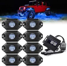 8 Pods RGB LED Rock Lights Offroad Music Wireless Bluetooth Underglow Neon Light picture