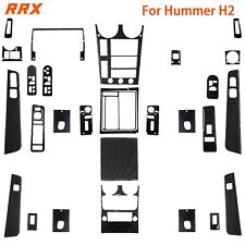 40Pcs Real Carbon Fiber Parts Accessories Interior Trim Kit For Hummer H2 03-07 picture