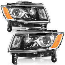 For 2014-2016 Jeep Grand Cherokee Projector Halogen Headlight OE Style LH+RH picture