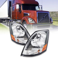 For Volvo VNL 2004-2017 Semi Truck Chrome Projector Halogen Headlight Left+Right picture