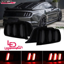 Tail Lights For 2015-2023 Ford Mustang LED Sequential Brake Rear Lamp Smoked picture
