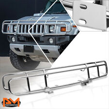 For 03-09 Hummer H2 Heavy-Duty Stainless Steel Front Bumper Grille Guard Chrome picture