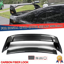For 06-11 Civic 4DR Sedan Carbon Fiber Painted Mugen Style Trunk Wing Spoiler US picture