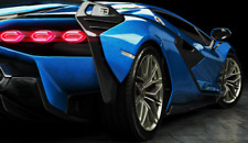 Lamborghini Race Car Hypercar w/BLACK Wheels Rims Custom Built1:18SCALE MODEL picture