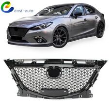 For Mazda 3 Axela 2014 15 2016 ABS Honeycomb Style Front Hood Grille Grill Black picture