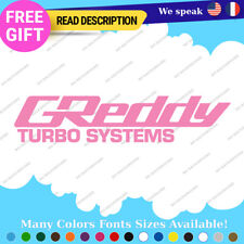 Fit Greddy Turbo Decal Sticker Vinyl JDM Garett Kit Civic Intercooler Trust Valv picture