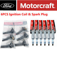 6 Sets GENUINE Motorcraft Ignition Coil & Spark Plug For Ford F150 3.5L New picture