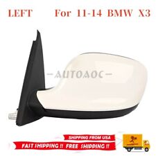 White Left driver side rearview mirror Fits BMW X3 2011 2012 2013 2014 picture