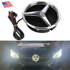 Illuminated Front Grill LED Star Emblem Chrome Badge For Mercedes-Benz W205 C117 picture