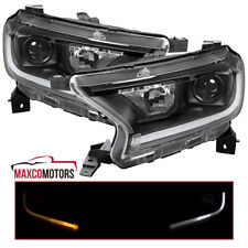 Black Projector Headlights Fits 2019-2023 Ford Ranger Switchback LED Signal Pair picture
