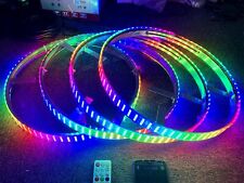 15.5'' / 17.5'' RGB & Color Chasing Quad Row LED Wheel Lights Bluetooth+Remote picture