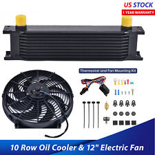 10 ROW 10AN FIT FOR UNIVERSAL ENGINE TRANSMISSION OIL COOLER+12