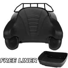 Black King Pack Trunk Pad Rack Speakers For Harley Tour Pak Electra Glide 14-23 picture