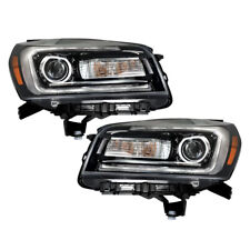 Labwork Right+Left Headlights For 2013-2016 GMC Acadia Projector Halogen w/ LED picture