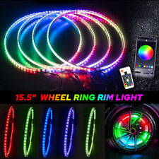 4x RGB Wheel Lights 15.5'' Ring Light For LED Truck Car Lights Rim Bluetooth APP picture