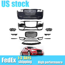 Fits 15-23 Chrysler 300 C SRT Style Front Bumper Cover W/ Grille No Sensor Hole picture