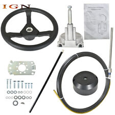 13 Feet Boat Rotary Steering System Outboard Kit  With 13.5