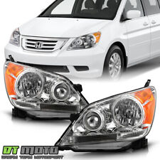 For 2008-2010 Honda Odyssey Headlights Chrome Headlamps Replacement Left+Right picture