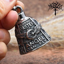 Motorcycle Bike Bell Angel Wing Wheel Never Ride Faster Than Your Angel Can Fly picture